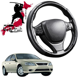 Black Samurai Segmented Steering Wheel Cover for Ford Fairmont 2002 - 2008