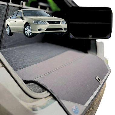 Rear Cargo Boot Bumper Protector for Ford Fairmont 2002 - 2008 - Standard (72 x 55) - Black