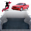 Black Samurai UTE Tub Mat Tray Liner for Ford Falcon 2002 - 2008 Ute Single Cab (AU-BA-BF-XR6) 2002-2008 - Black-1