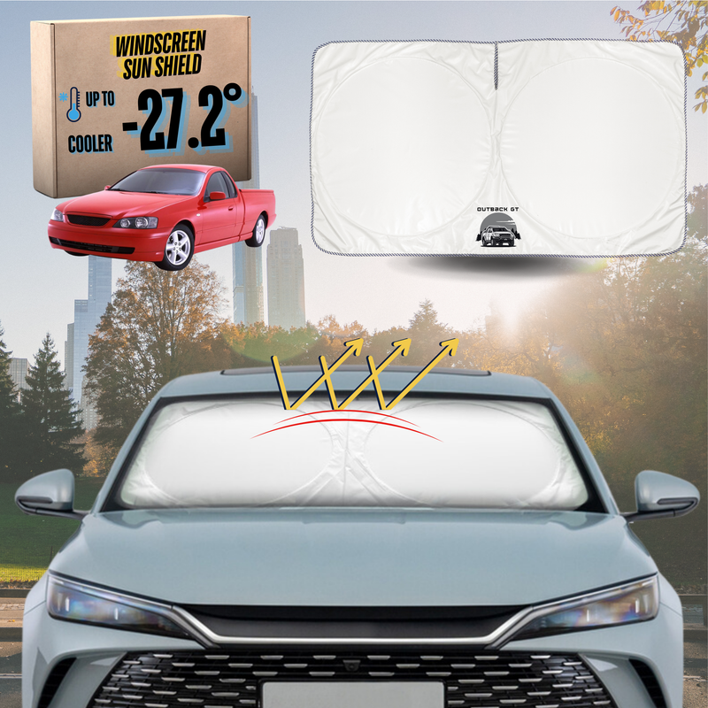 Front Windscreen Sun Shade for Ford Falcon 2002 - 2008 Ute Single Cab (BA BF) - Standard 150 x 85 cm