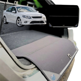 Rear Cargo Boot Bumper Protector for Ford Falcon 2008 - 2014 (FG, fit FPV models) - Standard (72 x 55) - Black