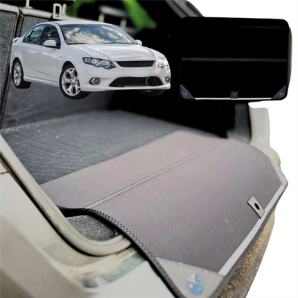 Rear Cargo Boot Bumper Protector for Ford Falcon 2008 - 2014 (FG, fit FPV models) - Standard (72 x 55) - Black