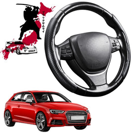 Black Samurai Segmented Steering Wheel Cover for Audi A3 S3 RS3 2003 - 2013 (8P)