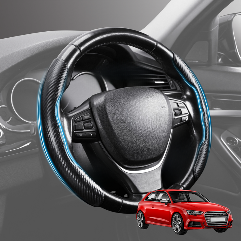 Segmented Steering Wheel Cover for Audi A3 S3 RS3 2003 - 2013 (8P) - Universal Size