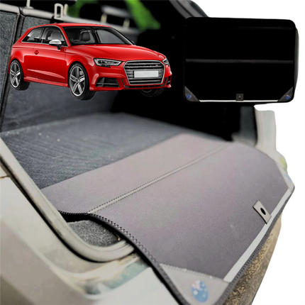Rear Cargo Boot Bumper Protector for Audi A3 S3 RS3 2003 - 2013 (8P) - Standard (72 x 55) - Black