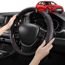 Steering Wheel Cover Pro Extra Layer for Audi A3 S3 RS3 2003-2013 (8P) - Breathable & Anti-Slip - D-Shape 38 cm-1