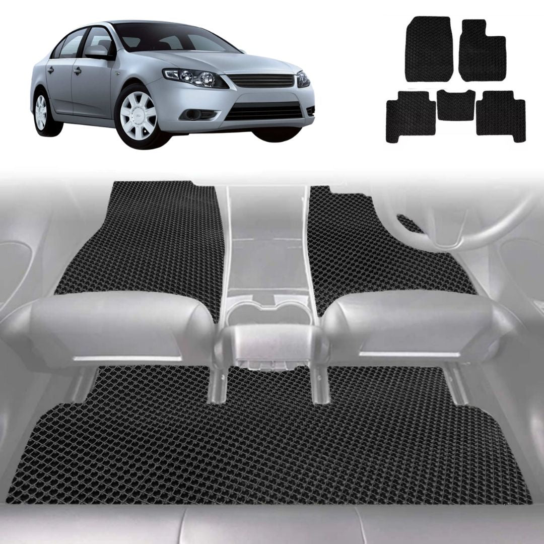 6D Diamond Car Floor Mats for Ford Falcon 2008 - 2014 (FG) - Custom-Fit Carpet Liner