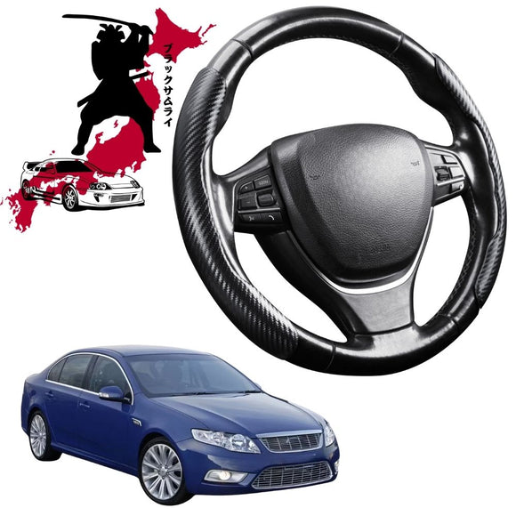 Black Samurai Segmented Steering Wheel Cover for Ford Falcon 2008 - 2014 (FG)