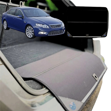 Rear Cargo Boot Bumper Protector for Ford Falcon 2008 - 2014 (FG) - Standard (72 x 55) - Black