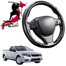 Black Samurai Segmented Steering Wheel Cover for Ford Falcon 2008 - 2016 Ute Single Cab (FG, fit for FPV models)-1