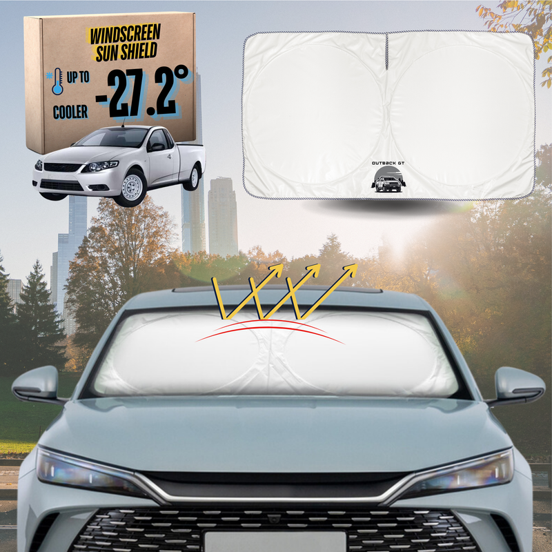 Front Windscreen Sun Shade for Ford Falcon 2008 - 2016 Ute Single Cab (FG, fit FPV models) - Standard 150 x 85 cm