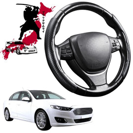 Black Samurai Segmented Steering Wheel Cover for Ford Falcon 2014 - 2016 (FGX)
