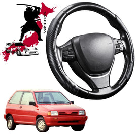 Black Samurai Segmented Steering Wheel Cover for Ford Festiva 1993 - 2000 (WB-WD)