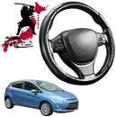 Black Samurai Segmented Steering Wheel Cover for Ford Fiesta 2008 - 2018 (WT WZ)-1