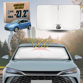 Front Windscreen Sun Shade for Ford Fiesta 2008 - 2018 (WT WZ) - Standard 150 x 85 cm