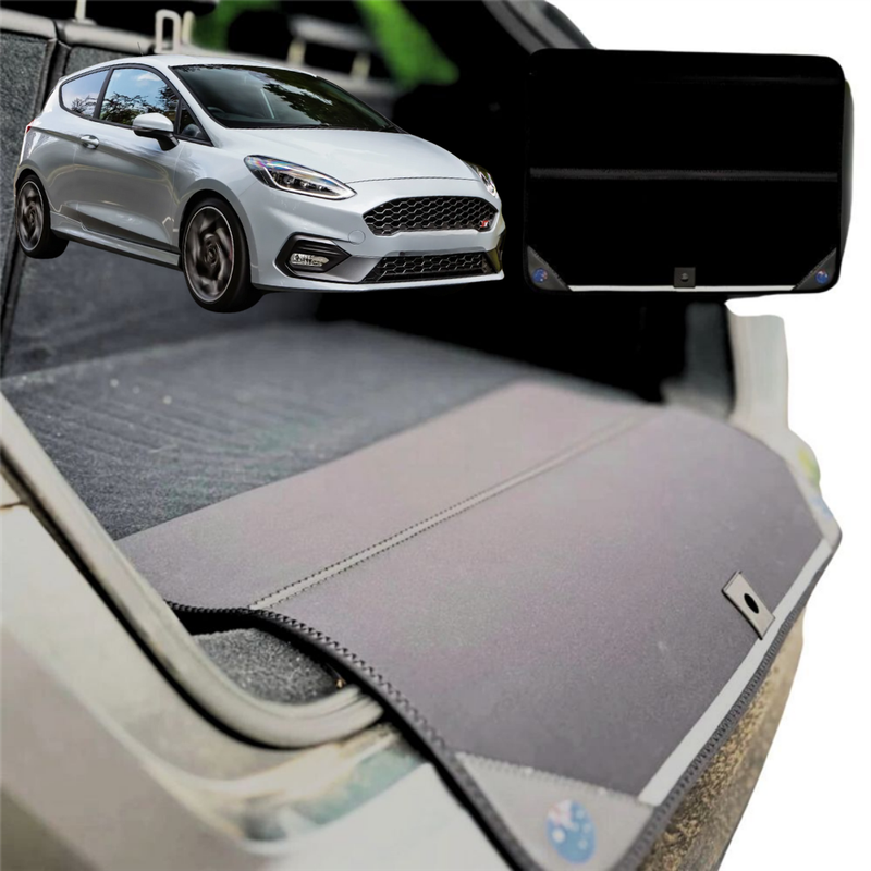 Rear Cargo Boot Bumper Protector for Ford Fiesta ST 2018 - Current (WG ST) - Standard (72 x 55) - Black