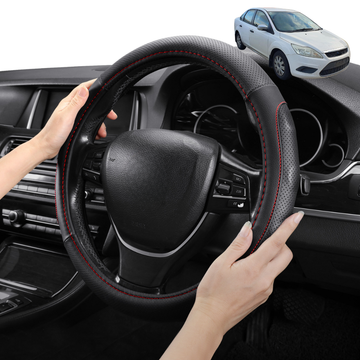 Steering Wheel Cover Pro Extra Layer for Ford Focus 2005-2010 LS - Breathable & Anti-Slip - Circle 38 cm