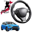 Black Samurai Segmented Steering Wheel Cover for Ford Focus 2011 - 2018 LS, LW,LW MKII, LZ-1