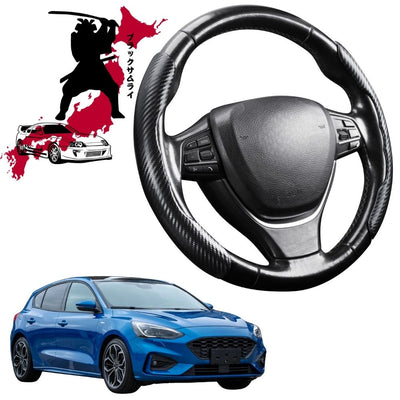 Black Samurai Segmented Steering Wheel Cover for Ford Focus 2019 - Current SA
