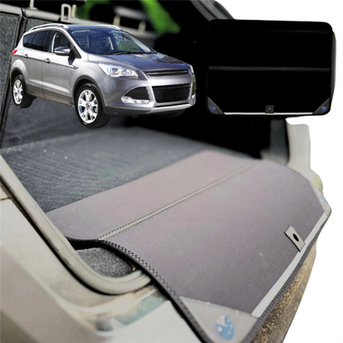 Rear Cargo Boot Bumper Protector for Ford Kuga TF 2012 - 2016 TE - XL (98 x 55) - Black