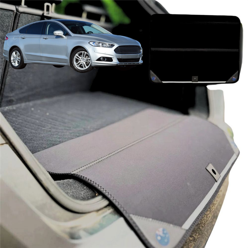 Rear Cargo Boot Bumper Protector for Ford Mondeo 2012 - 2015 (MK4) - Standard (72 x 55) - Black