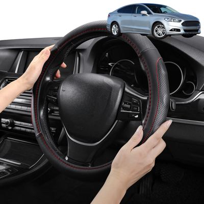 Steering Wheel Cover Pro Extra Layer for Ford Mondeo 2012-2015 (MK4) - Breathable & Anti-Slip - Circle 38 cm
