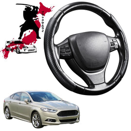 Black Samurai Segmented Steering Wheel Cover for Ford Mondeo 2015 - 2019 (MD/MK5)