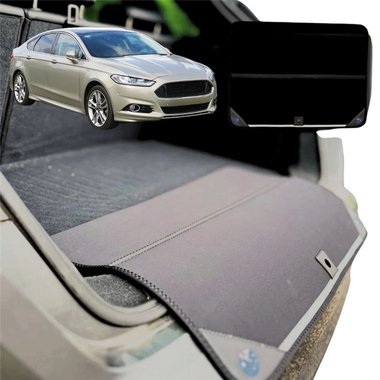 Rear Cargo Boot Bumper Protector for Ford Mondeo 2015 - 2019 (MD/MK5) - Standard (72 x 55) - Black