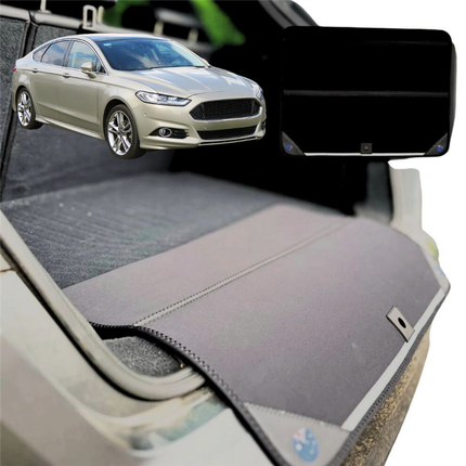 Rear Cargo Boot Bumper Protector for Ford Mondeo 2015 - 2019 (MD/MK5) - Standard (72 x 55) - Black