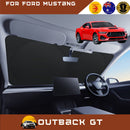 Front Windscreen Sun Shade for Ford Mustang 2015 - 2024 (S550) - Standard 150 x 85 cm - Black-1