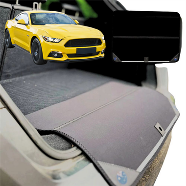 Rear Cargo Boot Bumper Protector for Ford Mustang 2015 - 2024 (S550) - Standard (72 x 55) - Black