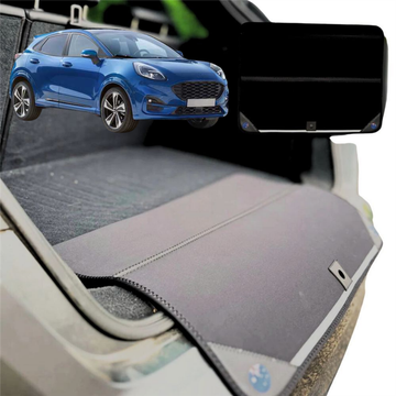Rear Cargo Boot Bumper Protector for Ford Puma 2019 - Current JK - Standard (72 x 55) - Black