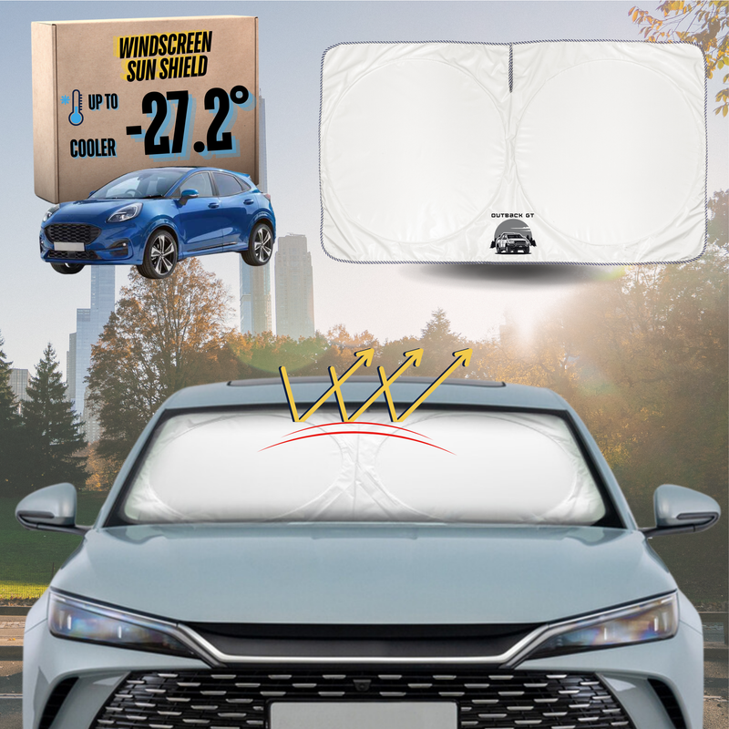 Front Windscreen Sun Shade for Ford Puma 2019 - Current JK - Standard 150 x 85 cm