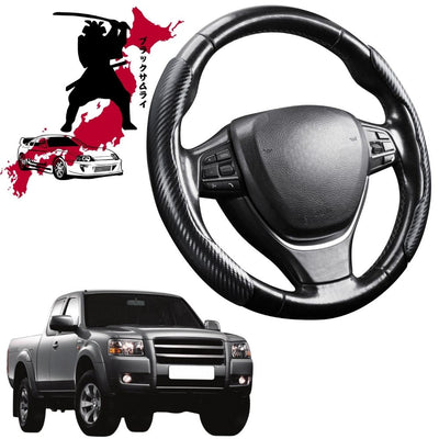 Black Samurai Segmented Steering Wheel Cover for Ford Ranger 2006 - 2011 (PJ/PK)