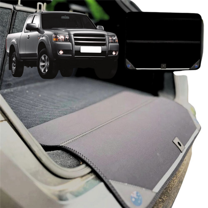 Rear Cargo Boot Bumper Protector for Ford Ranger 2006 - 2011 (PJ/PK) - Standard (72 x 55) - Black
