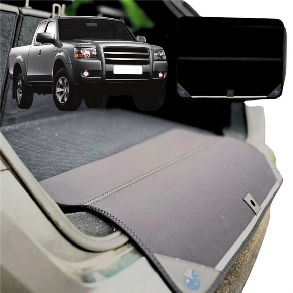 Rear Cargo Boot Bumper Protector for Ford Ranger 2006 - 2011 (PJ/PK) - Standard (72 x 55) - Black
