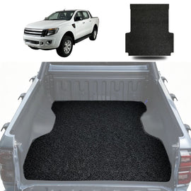 Honeycomb UTE Tub Mat Tray Liner for Ford Ranger (PX Dual Cab Ute) 2012 - 2015 - Black & Grey