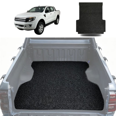 Honeycomb UTE Tub Mat Tray Liner for Ford Ranger (PX Dual Cab Ute) 2012 - 2015 - Black & Grey