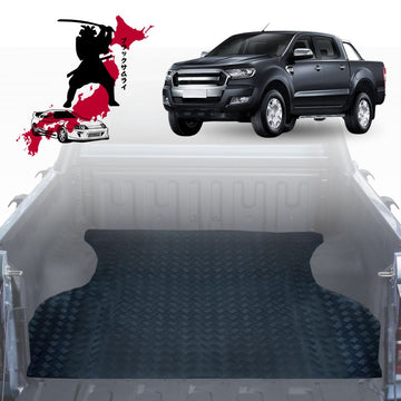 Black Samurai UTE Tub Mat Tray Liner for Ford Ranger 2015 - 2018 (PX2 Dual Cab Ute) - Black