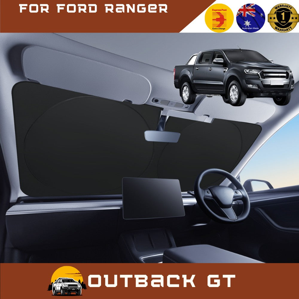 Front Windscreen Sun Shade for Ford Ranger 2015 - 2018 (PX2 Dual Cab ...