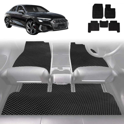 6D Diamond Car Floor Mats for Audi A3 S3 RS3 2013 - 2021 8V - Custom-Fit Carpet Liner