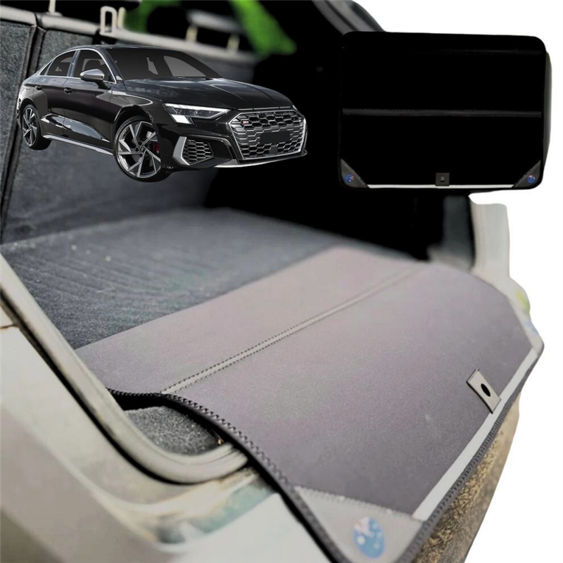Rear Cargo Boot Bumper Protector for Audi A3 S3 RS3 2013 - 2021 8V - Standard (72 x 55) - Black