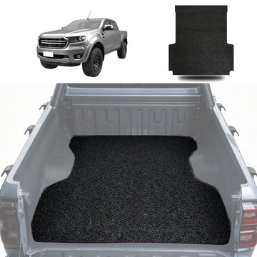 Honeycomb UTE Tub Mat Tray Liner for Ford Ranger 2018 - 2022 (PX3 Dual Cab Ute) - Black & Grey