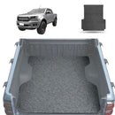 Honeycomb UTE Tub Mat Tray Liner for Ford Ranger 2018 - 2022 (PX3 Dual Cab Ute) - Black & Grey-10