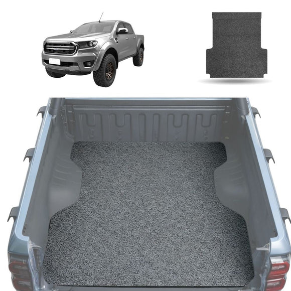 Honeycomb UTE Tub Mat Tray Liner for Ford Ranger 2018 - 2022 (PX3 Dual Cab Ute) - Black & Grey