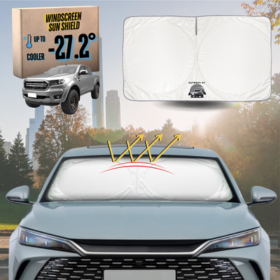 Front Windscreen Sun Shade for Ford Ranger 2018 - 2022 (PX3 Dual Cab Ute) - Standard 150 x 85 cm