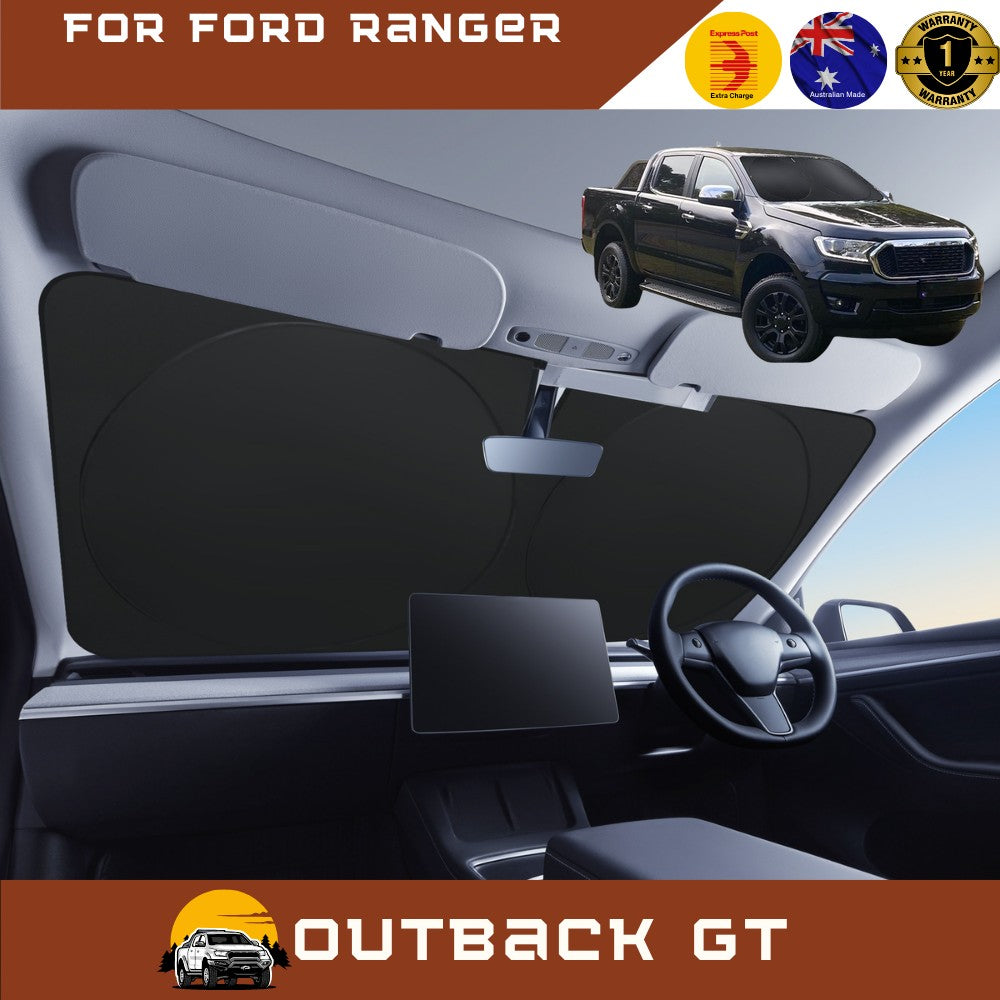 Front Windscreen Sun Shade for Ford Ranger 2022 - Current PX Mk3 - Sta ...