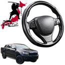 Black Samurai Segmented Steering Wheel Cover for Ford Ranger 2022 - Current PX Mk3-1