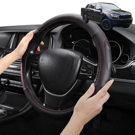 Steering Wheel Cover Pro Extra Layer for Ford Ranger 2022 - Current PX Mk3 - Breathable & Anti-Slip - Circle 38 cm