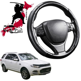 Black Samurai Segmented Steering Wheel Cover for Ford Territory 2004 - 2011 SX, SY